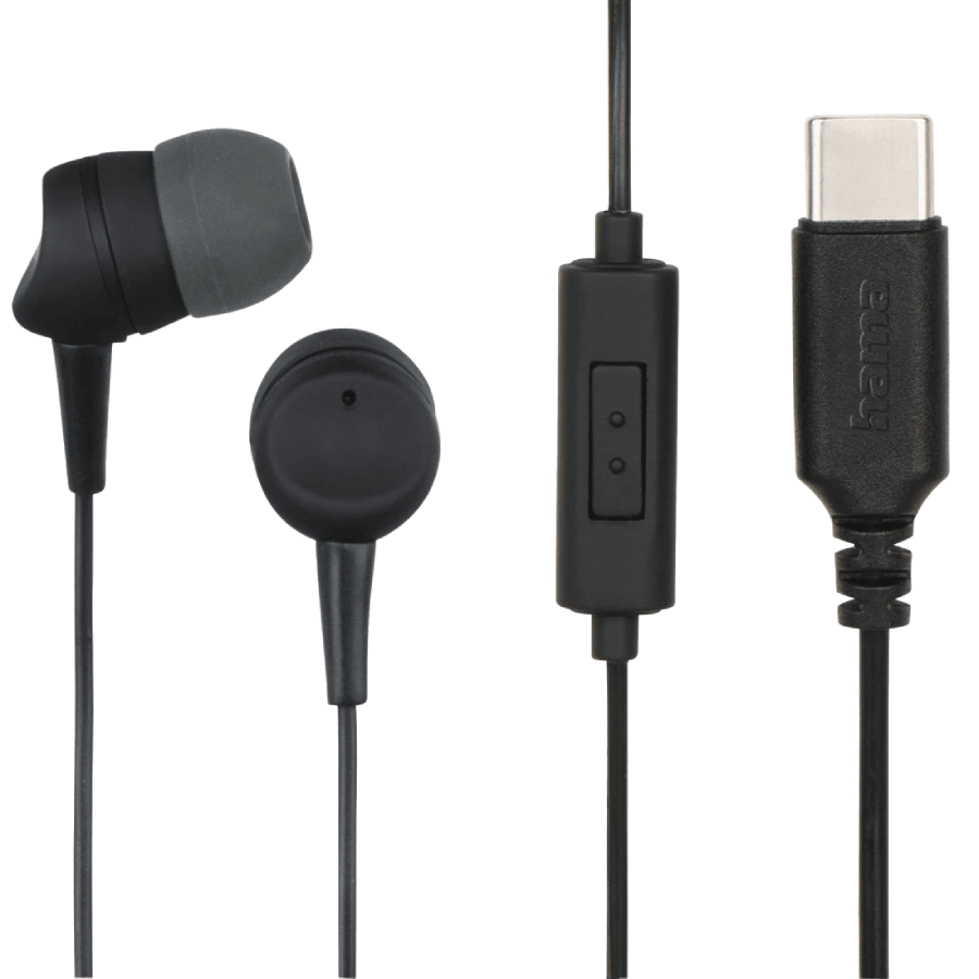 Hama Sea USB-C Botón de respuesta Almohadillas incluidas Negro