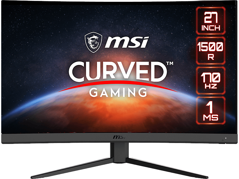MSI G27CQ4 E2 27 WQHD Curvo 1 ms 170 Hz FreeSync Premium Negro
