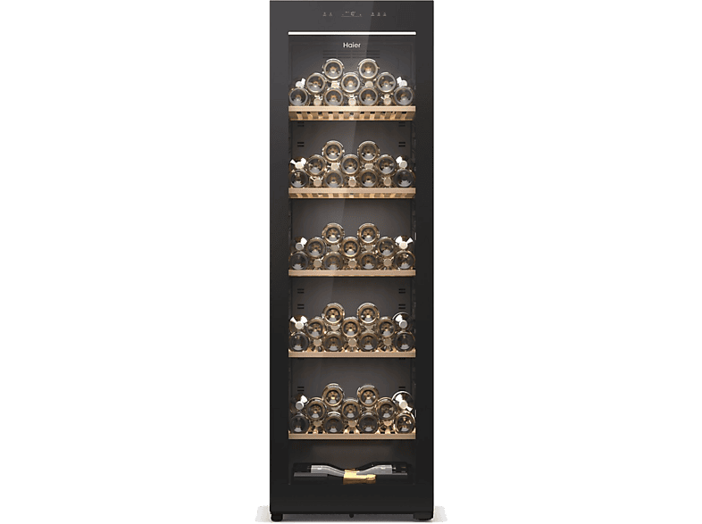 Haier HWS247GEH1 Wine Bank 60 Series 5 Temperatura 5 - 20 grados 247 botellas Iluminación LED 3D  Wi-Fi  Negro