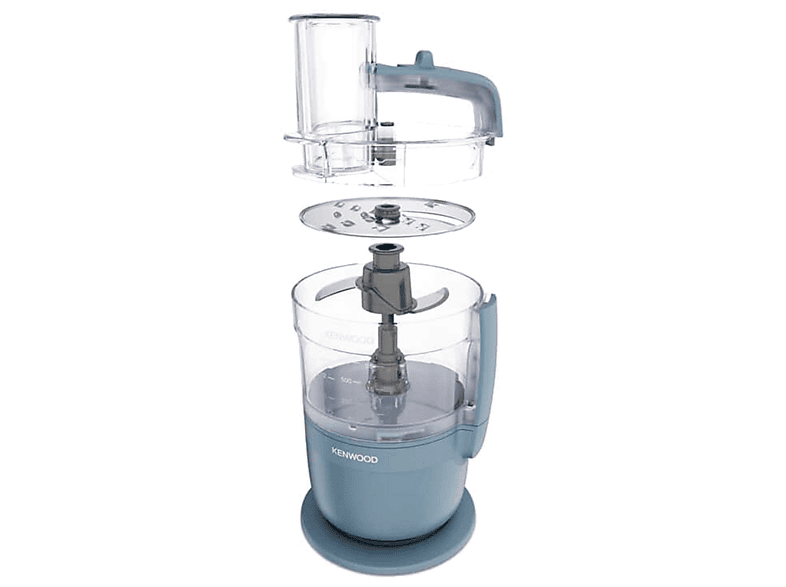 Kenwood FDP23.140GY 900 W 1.3 l 1 Velocidad + Pulso Ultracompacto Cuchilla de Acero Inoxidable Azul