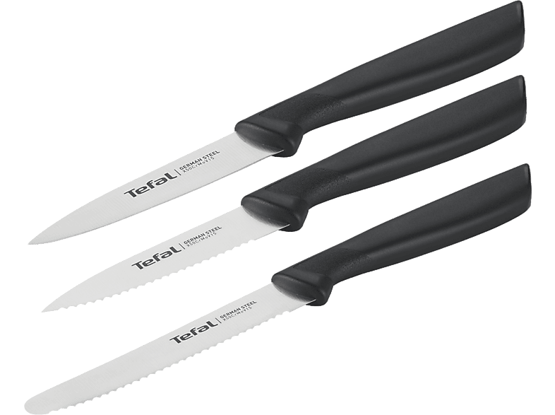 Tefal Colorfood K2733S04 3 piezas Acero Inoxidable Negro