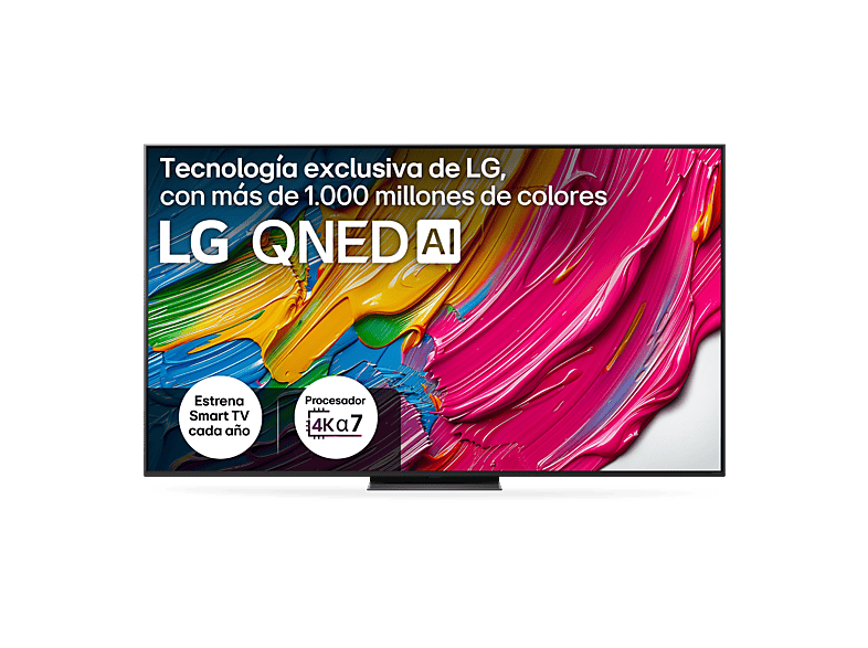 LG 75QNED81A6A UHD 4K Procesador Inteligente α7 AI Processor 4K Gen8 Smart TV DVB-T2 (H.265) Negro