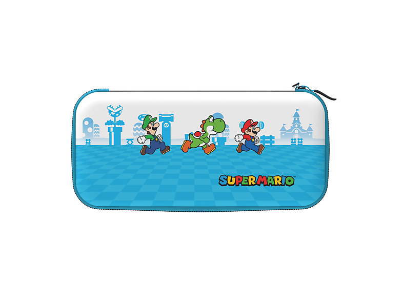 PDP Mario Escape Para Nintendo switch Con cremallera Azul y Blanco