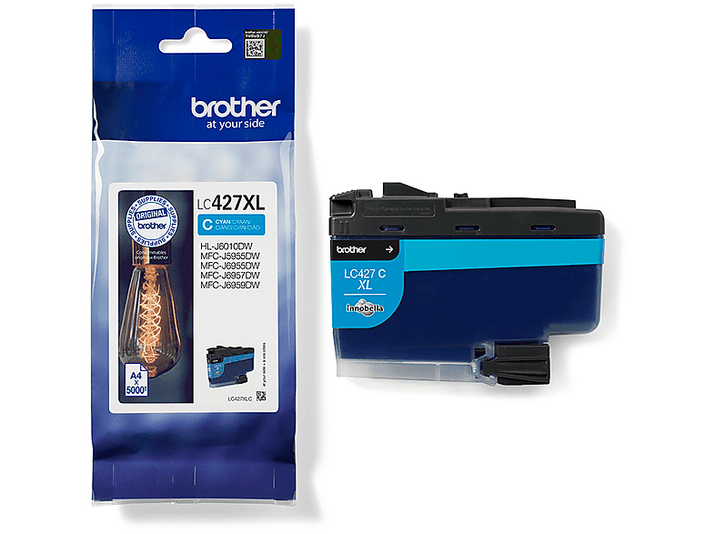 Brother LC427XLC Hasta 5000 páginas XL Cian