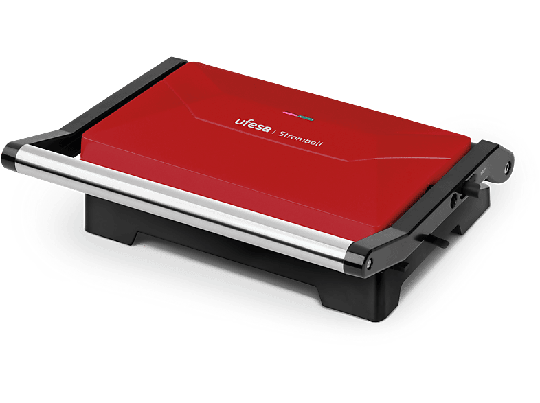 Ufesa Stromboli 1000 W Placas antiadherentes Rojo y negro