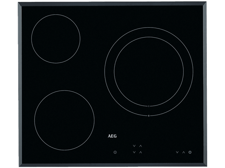AEG HK623021FB 3 zonas Zona grande 27 cm Biselada 60 cm Negro