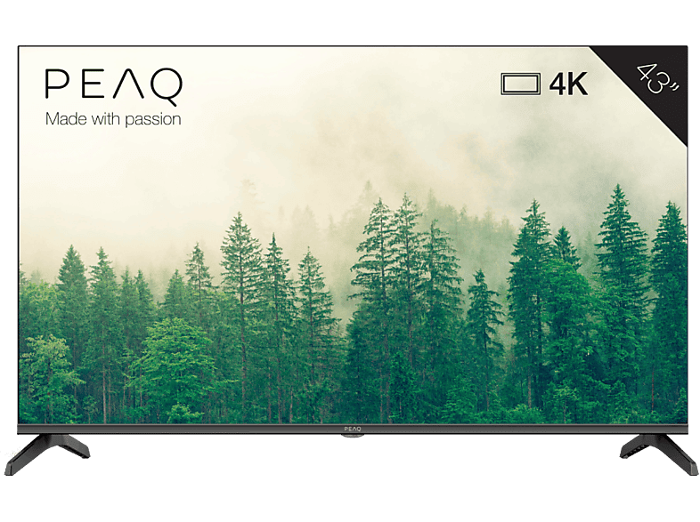 Peaq PTV 43GU-5024T UHD 4K Google TV Smart TV Dolby Audio HDR10 Negro