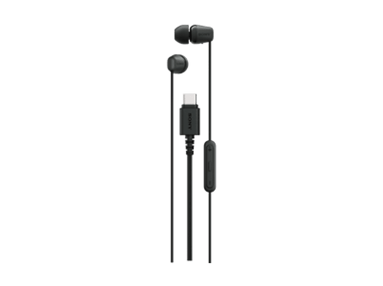 Sony IER‑EX15C con Micrófono USB-C iPhone/Android/Portátil/PC Ligero Graves potentes Ideal para viajar/uso diario Negro
