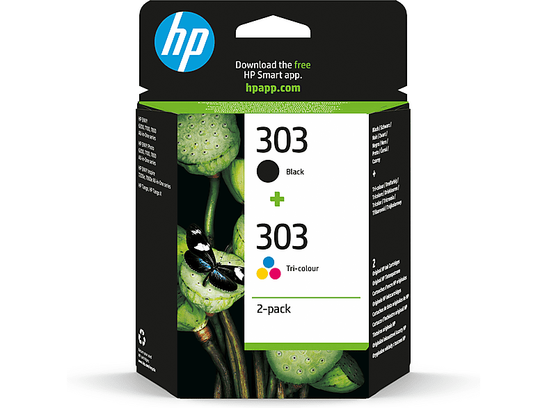 HP 303 Negro + tricolor HP Planet Partners