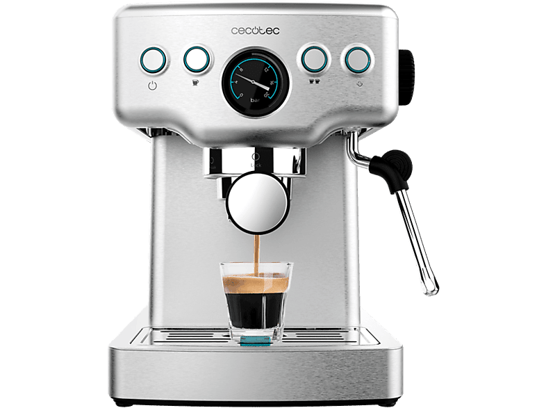 Cecotec Power Espresso 20 Barista Mini 20 bar 1465 W 1.8 l 2 tazas Manómetro Thermoblock Inox
