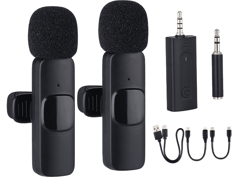 NK-IG33009KIT Solapa 2 unidades Funcionamiento 5-6 h Lightning USB-C Negro