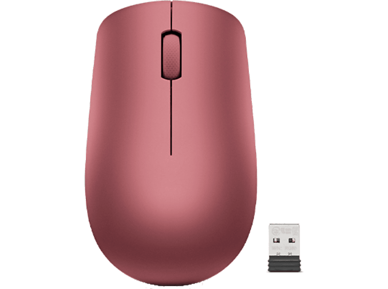 Lenovo 530 Ambidiestro Multiplataforma 1200 DPI Rojo Cereza
