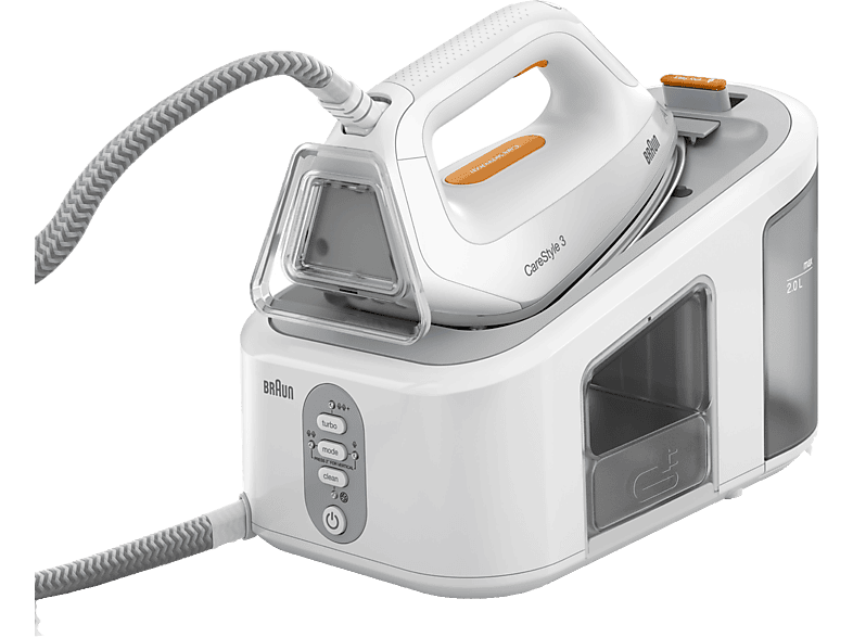 Braun CareStyle 3 IS3132WH 2400 W 2 l 6 bar 400 g/min potencia de vapor Suela FreeGlide 3D Blanco/Gris