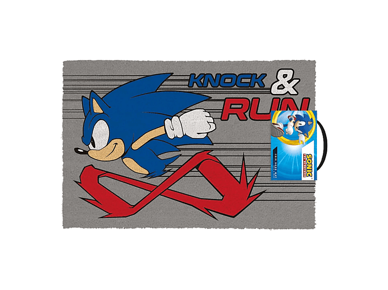 Sherwood Sonic The Hedgehog (Knock And Run) 60 cm Gris