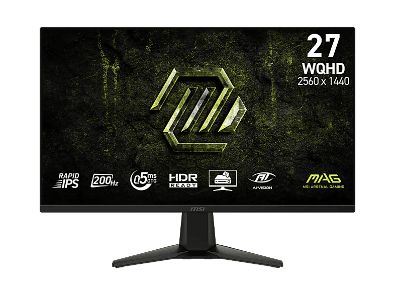 MSI MAG 275QF E20 27 WQHD 200 Hz 0.5 ms IPS HDR Ready AMD FreeSync™ Premium Negro