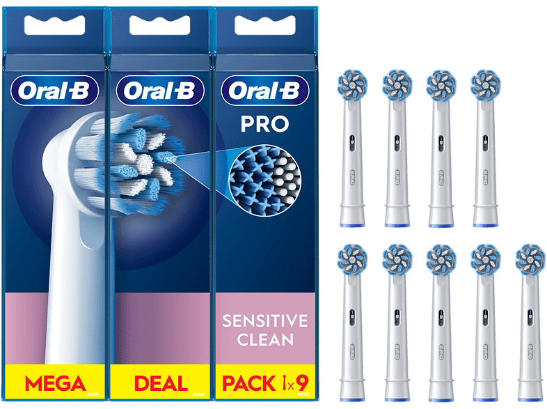 Oral-B Pro Sensitive Clean Cabezales De Recambio 9 Unidades