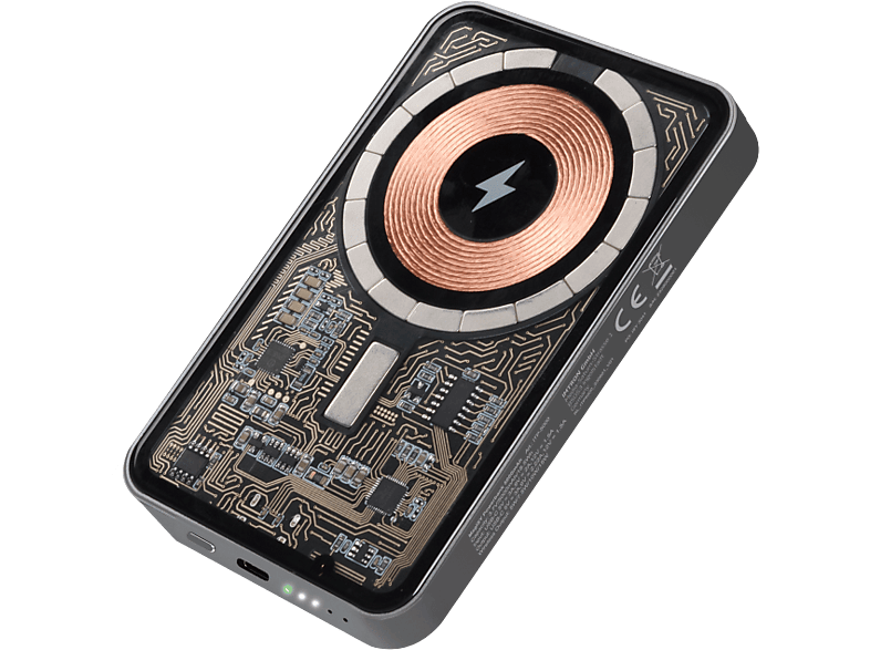ISY ITP-5000 5000 mAh USB Tipo-C input y output Transparente