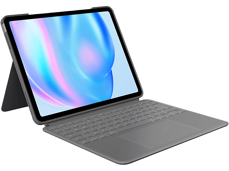 Logitech Combo Touch iPad Air 13'' Retroiluminación Smart Connector Teclado extraíble Accesos directos 4 modos de uso Gris