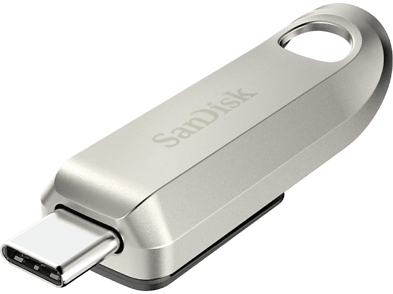 SanDisk Ultra Luxe Type-C USB 3.2 Hasta 400 MB/s Compatible smartphones Metálico Plata