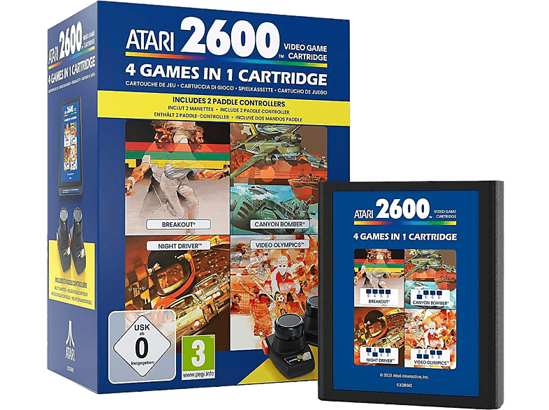 Atari 4 Games in 1 Paddle Pack