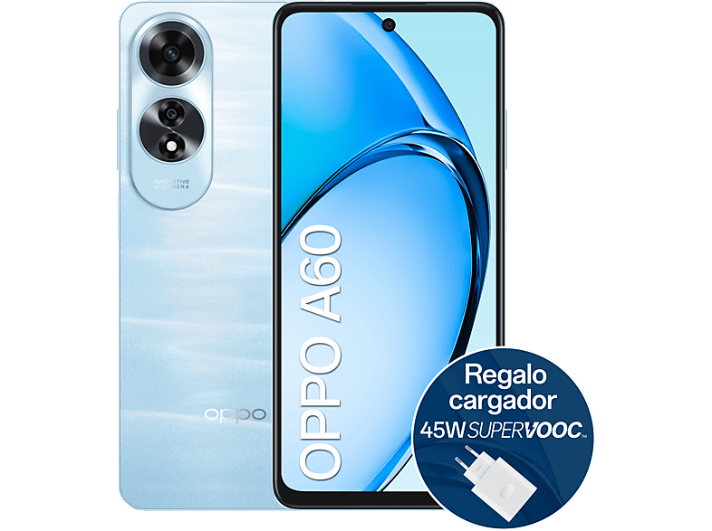 OPPO A60 Ripple Blue 256 GB 8 GB RAM 6.67 HD+ Qualcomm Snapdragon 680 4G 5000 mAh Android