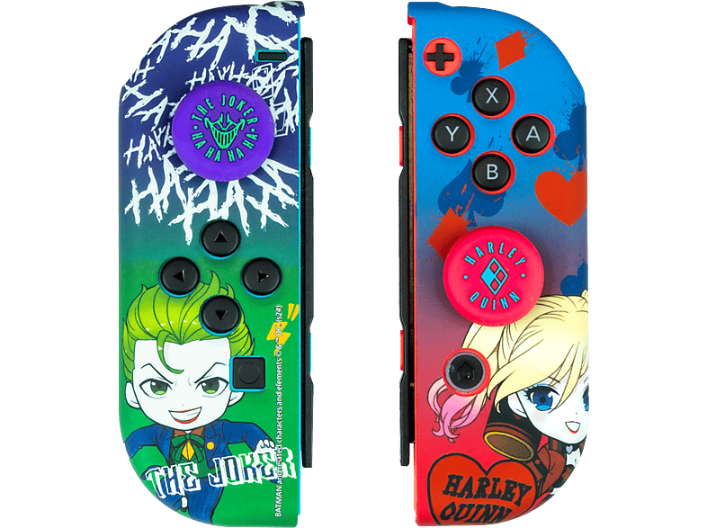 FR-TEC Switch Combo Pack  DC Joker & Harley  Quinn JOK1001 Superficie Suave y Antideslizante Ajuste Perfecto Multicolor