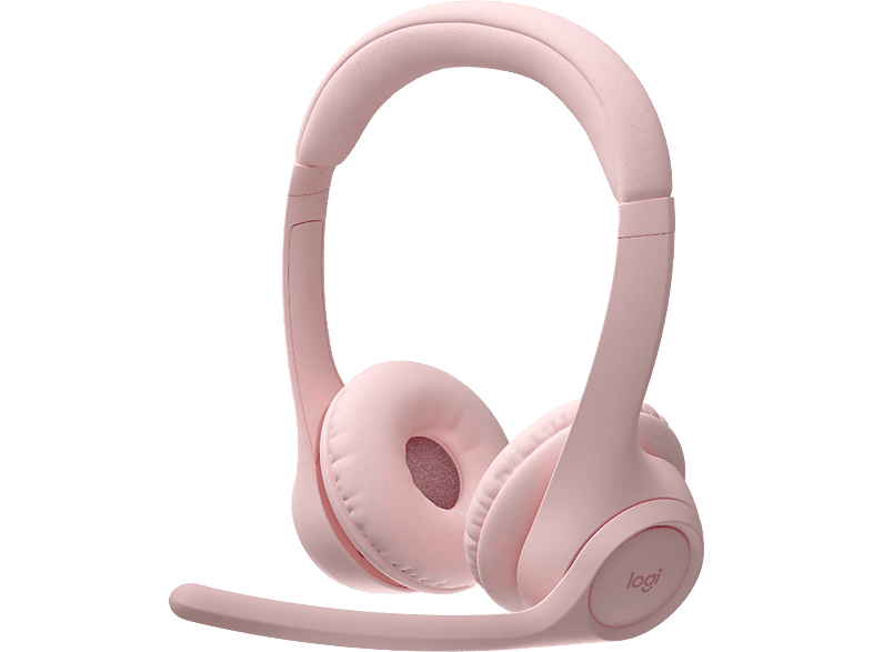 Logitech Zone 300 Bluetooth Micrófonos (volteable) con cancelación de ruido Hasta 20h batería Multidispositivo Rosa