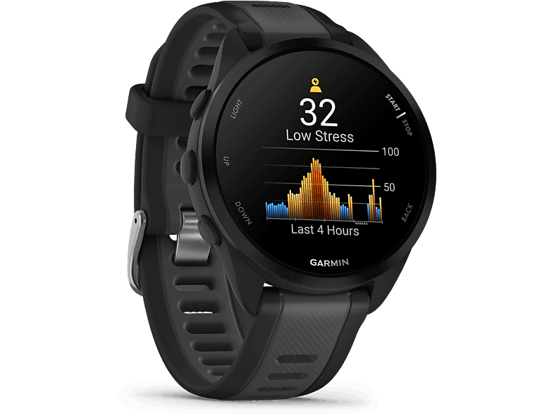 Garmin Forerunner® 165 AMOLED 1.2 Autonomía hasta 11 días +25 perfiles actividad Negro