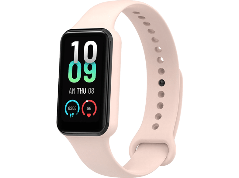 Amazfit Band 7 Pantalla AMOLED 1.47 PPI 282 Resolución 198x368 Resistente al agua 5 ATM Rosa