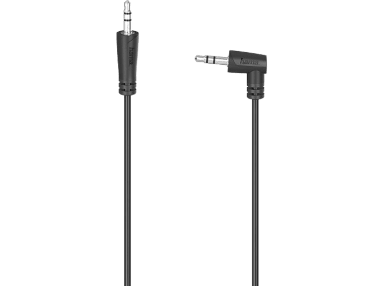 Hama 00200723 De Jack 3.5 mm a Jack 3,5-mm de 90° 1.5 m Negro