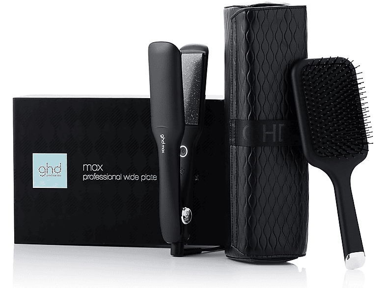 ghd Max gift set Cerámica 150 W 185 °C Placas anchas Negro