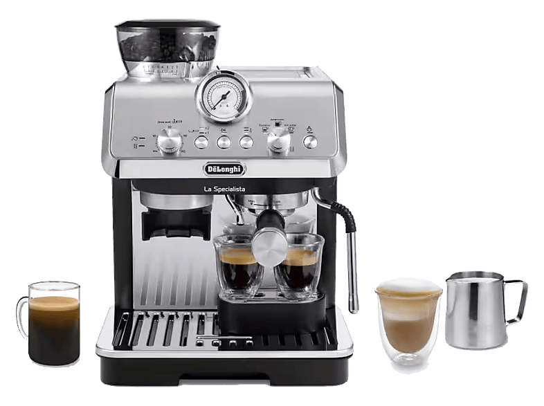 De'Longhi La Specialista Arte EC9155.MB 15bar 1400W 2 Tazas 8 Ajustes molienda 3 Niveles temperatura infusión,Negro metalizado
