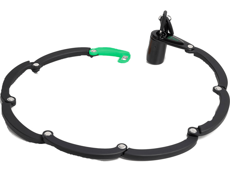 Youin Candado plegable Con luz LED 640gr Negro
