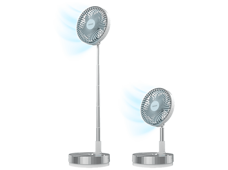 Cecotec EnergySilence 800 FoldAir Control Telescópico 8 4 velocidades Oscilación automática Mando a distancia Plata