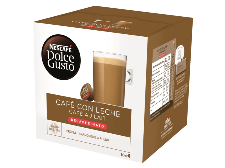 Dolce Gusto Café con leche Decaffeinato 16 cápsulas