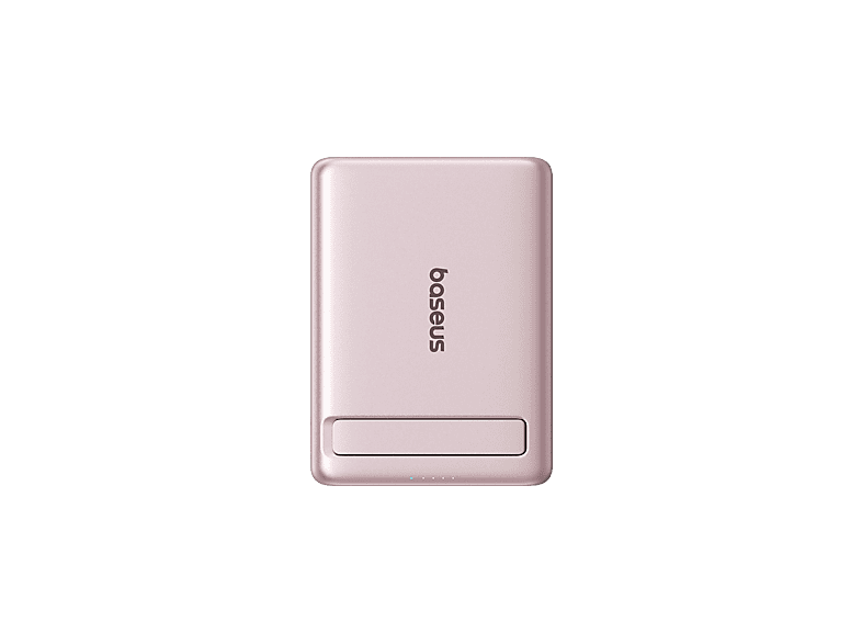 Baseus PicoGo Ultra-Mini Magnetic 5000mAh 20W Carga ultrarrápida inalámbrica Qi2 USB-C Con cable Universal Rosa Nebula