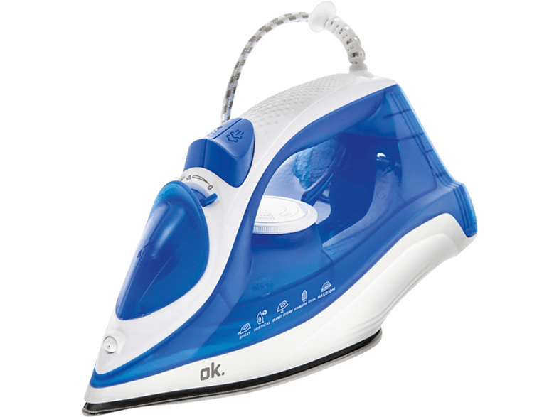 OK OSI 2222 15-20 g/min 2200 W Vapor vertical Termostato ajustable Blanco/Azul