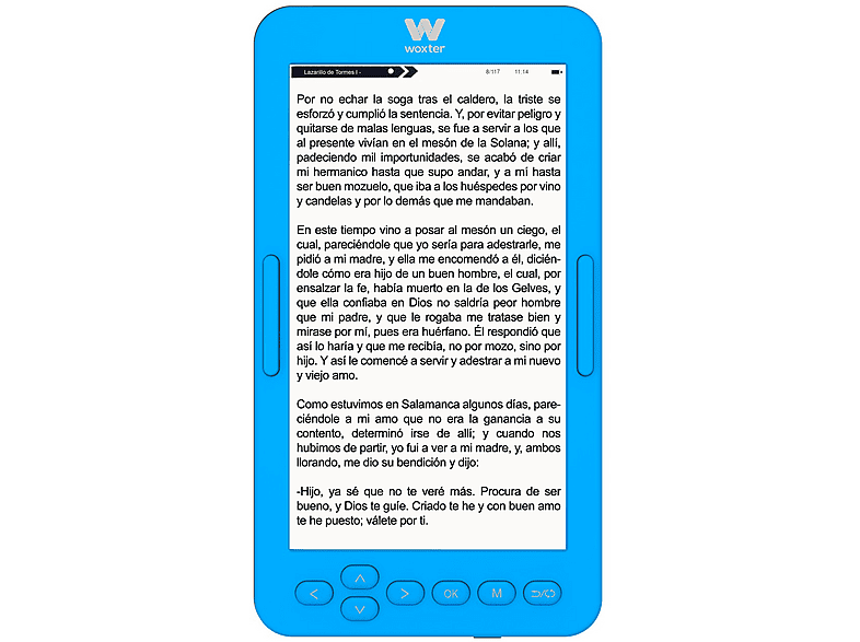 Woxter Scriba 195 S 4.7 4 GB 950x540 16 Niveles de Gris Micro-USB Azul