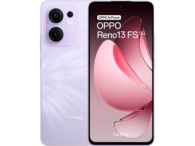 OPPO Reno13 FS Plume Purple 512 GB 12 GB RAM 6.67 FHD+ Snapdragon 6 Gen 1 5800 mAh
