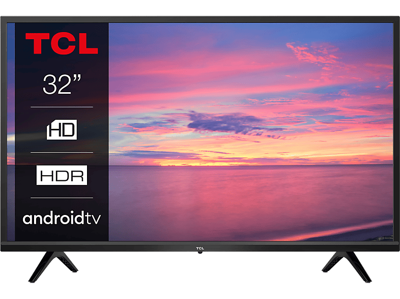 TCL 32S5200 HD-ready Quad Core Smart TV DVB-T2 (H.265) Android Negro