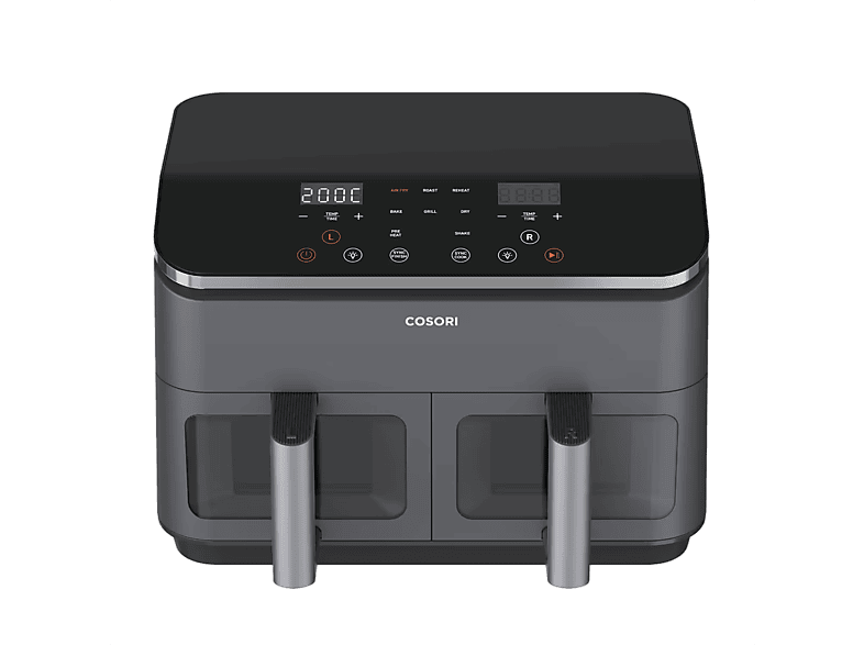 Cosori Dual Basket Chef Edition 1750 W 8.5 l Doble cesta iluminada Negro