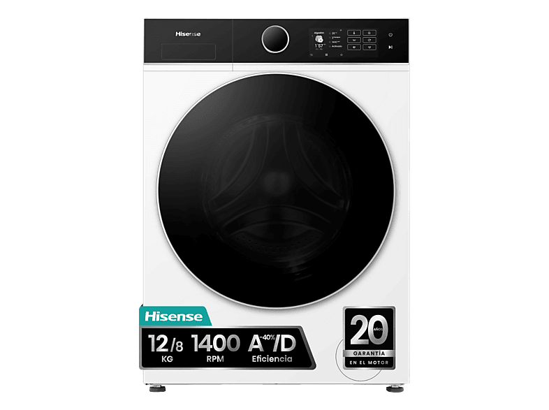 Hisense WD5I1245BWR 12/8 Kg iFIT Wi Fi Programa especial mascotas Blanco