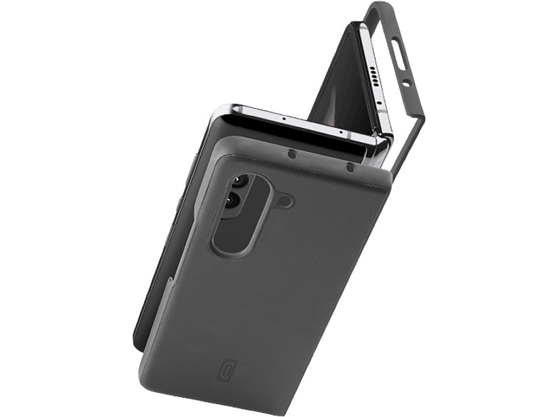 CellularLine FITDUOGALZFOLD5K Para Samsung Galaxy Z Fold 5 Trasera Antibacteriana Negro