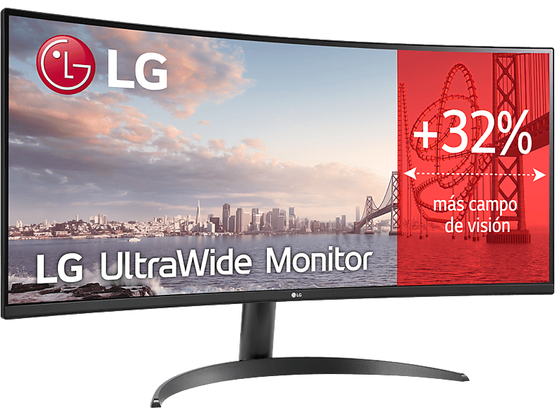 LG UltraWide™ 34WR50QK 34 WQHD 100 Hz 5 ms VA Curvo 2x HDMI HDR10 Negro