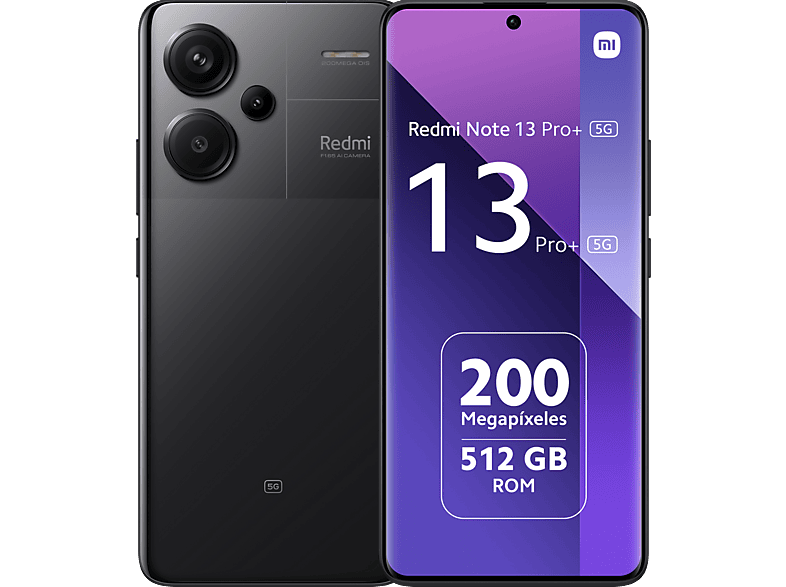 Xiaomi Redmi Note 13 Pro+ 5G Midnight Black 512 GB 12 GB RAM 6.67 AMOLED 1.5K MediaTek Dimensity 7200 5000 mAh Android