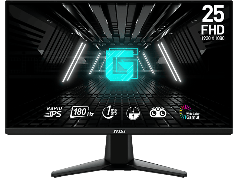 MSI G255F 24.5 Full-HD 1 ms 180 Hz FreeSync Negro