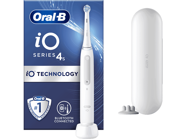 Oral-B iO 4S Con 1 Cabezal Y 1 Estuche De Viaje Diseñado Por Braun Blanco