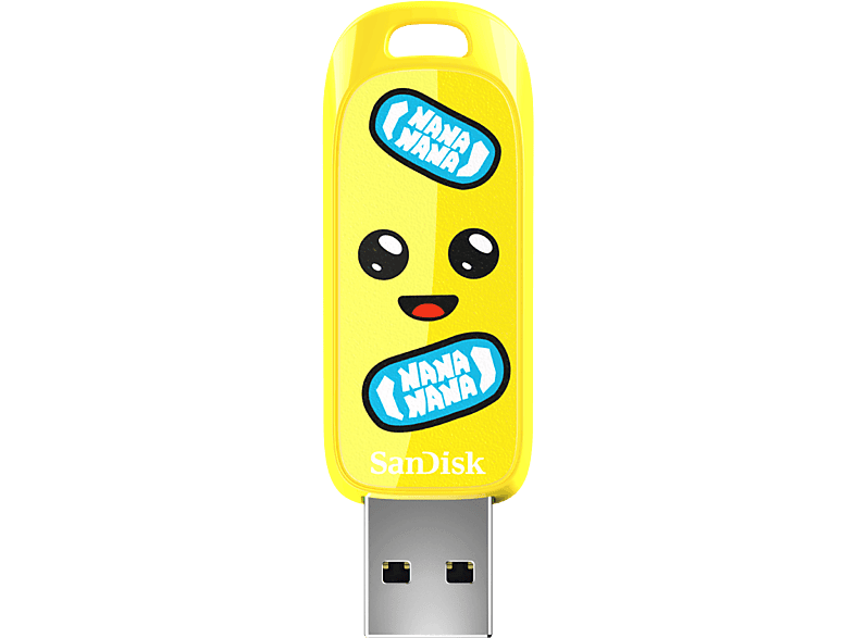 Sandisk USB SanDisk® Fortnite® edición Banano Peely Hasta 130 MB/s USB 3.2 Amarillo