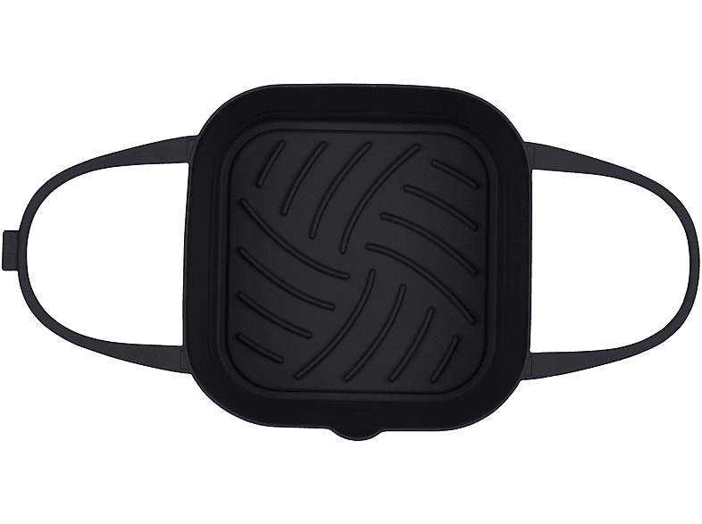 NK-HO330022 Base de Silicona 20x20 cm Plegable con Separador Apto Lavavajillas Apto Microondas Negro
