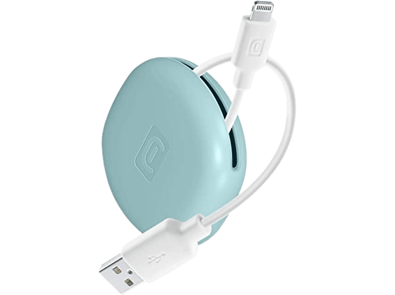CellularLine USBDATABAGMFIB Portacable USB a Lightning 100 cm de cable Universal Blanco y Azul